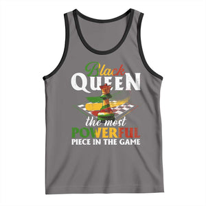 Black Pride Tank Top Black Queen The Most Powerful Piece In The Game TS09 Deep Heather Black Print Your Wear