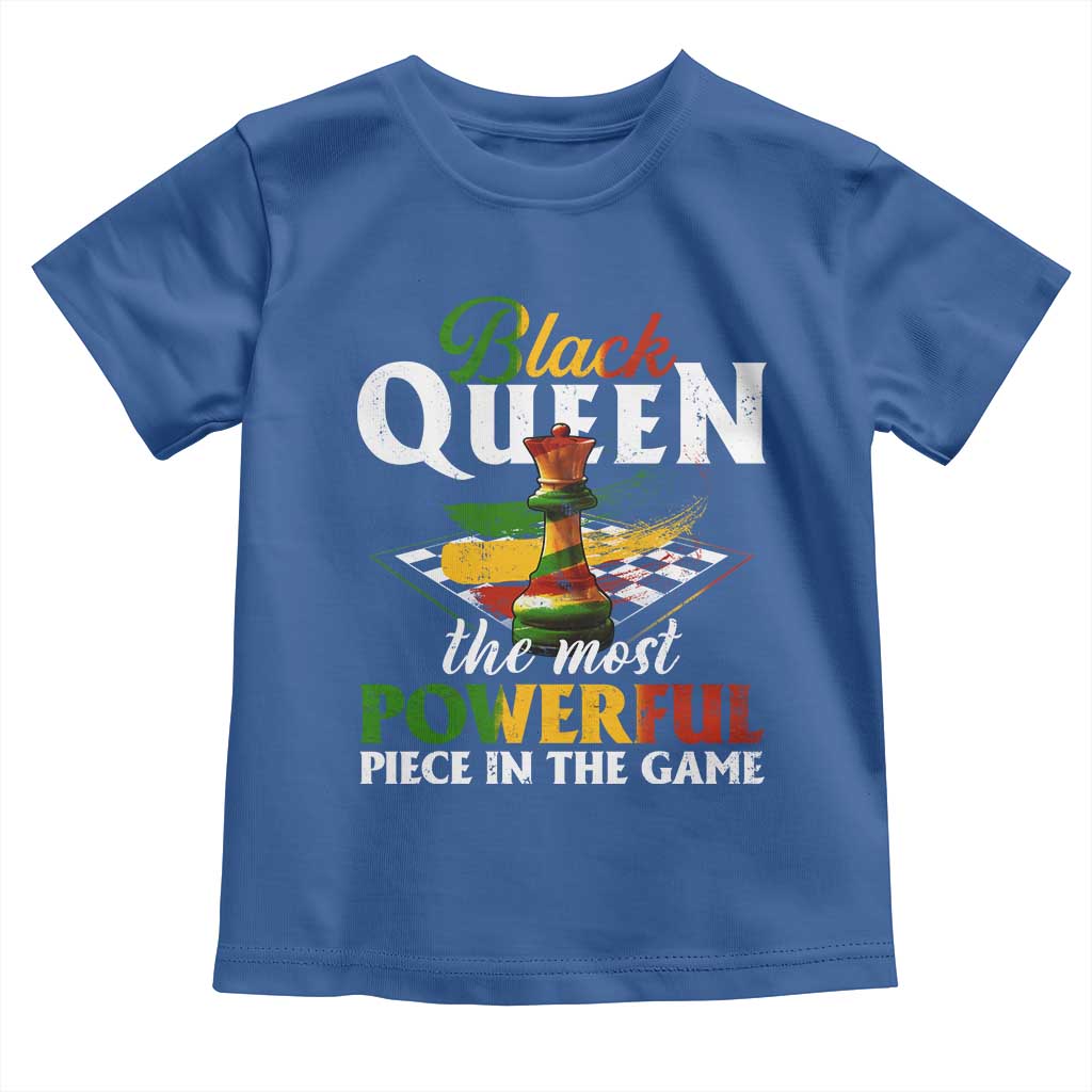 Black Pride Toddler T Shirt Black Queen The Most Powerful Piece In The Game TS09 Royal Blue Print Your Wear