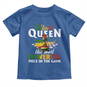 Black Pride Toddler T Shirt Black Queen The Most Powerful Piece In The Game TS09 Royal Blue Print Your Wear