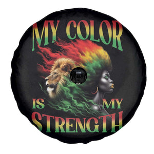 Black Pride Spare Tire Cover My Color Is My Strength African American Women Lion TS09 Print Your Wear