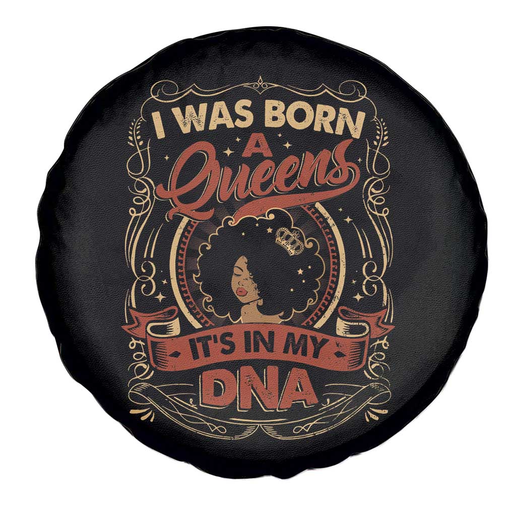 Black Women Pride Spare Tire Cover I Was Born A Queen It's In My DNA TS09 Print Your Wear