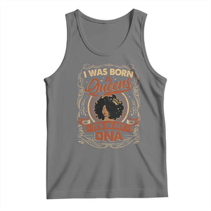 Black Women Pride Tank Top I Was Born A Queen It's In My DNA TS09 Black Heather Print Your Wear