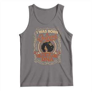 Black Women Pride Tank Top I Was Born A Queen It's In My DNA TS09 Deep Heather Print Your Wear