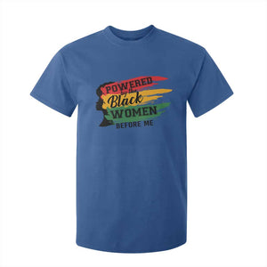 Powered By The Black Women Before Me T Shirt For Kid TS09 Royal Blue Print Your Wear