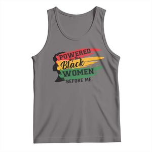 Powered By The Black Women Before Me Tank Top TS09 Deep Heather Print Your Wear