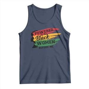 Powered By The Black Women Before Me Tank Top TS09 Navy Print Your Wear