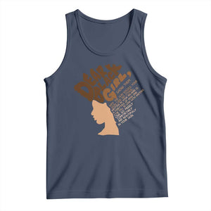 Dear Black Girl Black Women Pride Tank Top TS09 Navy Print Your Wear