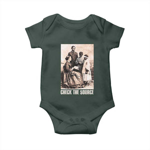 Black History Baby Onesie Check the Source African American TS09 Print Your Wear