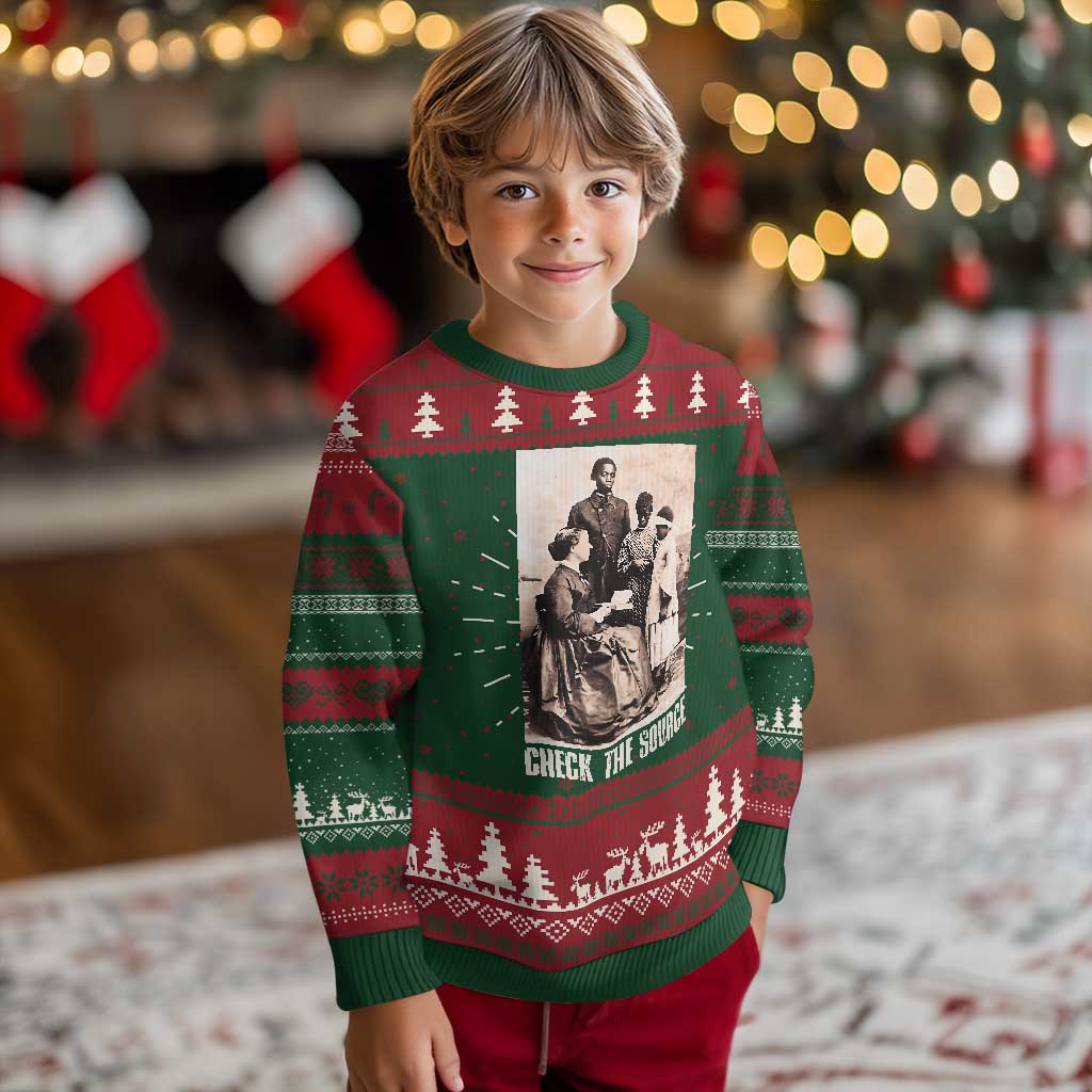 Black History Ugly Christmas Sweater Check the Source African American TS09 Christmas Print Your Wear