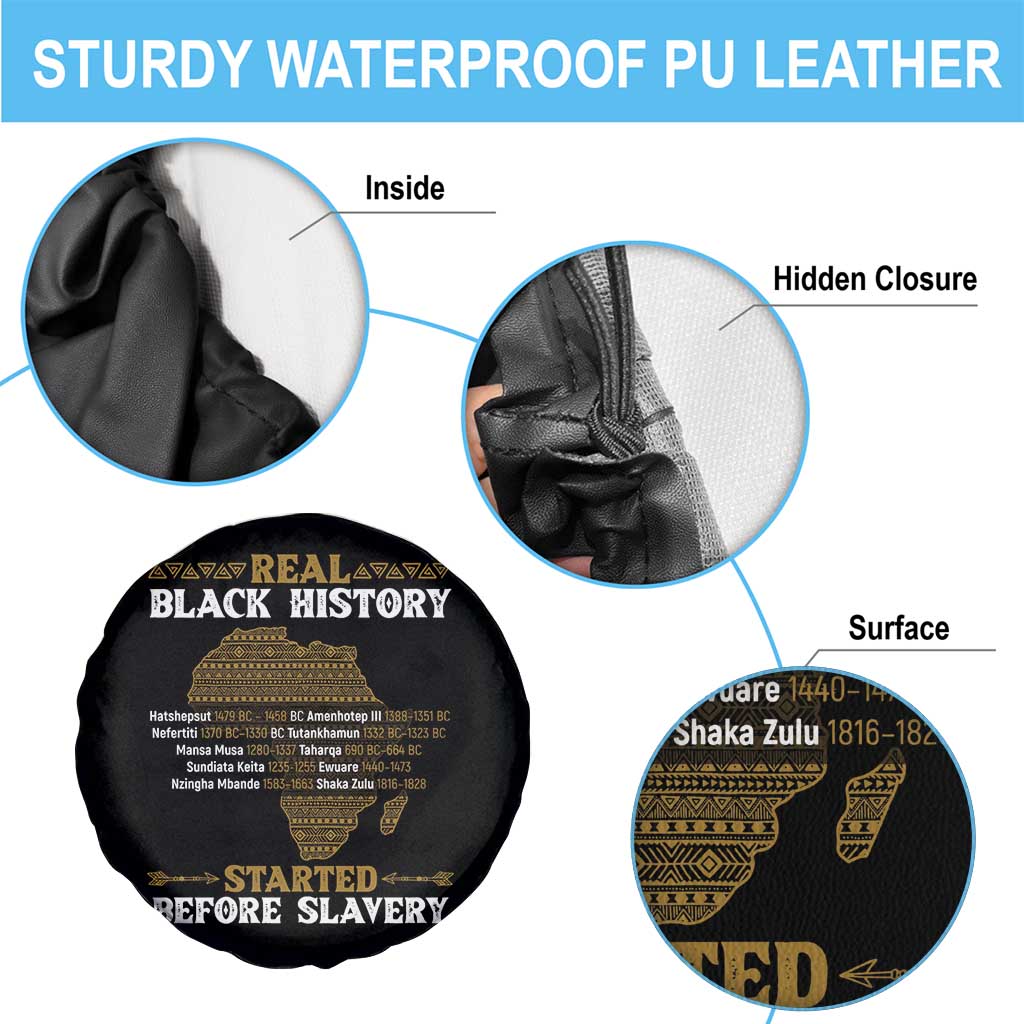 Real Black History Started Before Slavery Spare Tire Cover TS09 Print Your Wear