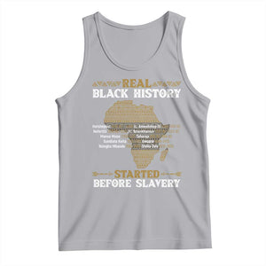 Real Black History Started Before Slavery Tank Top TS09 Athletic Heather Print Your Wear