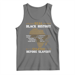 Real Black History Started Before Slavery Tank Top TS09 Black Heather Print Your Wear