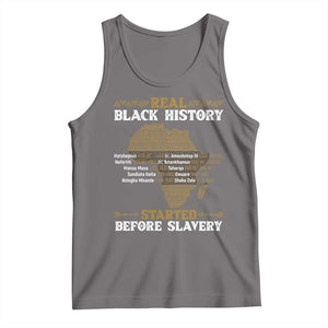 Real Black History Started Before Slavery Tank Top TS09 Deep Heather Print Your Wear