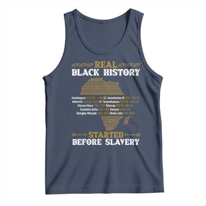 Real Black History Started Before Slavery Tank Top TS09 Navy Print Your Wear