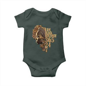 I Am Black History 365 24 7 Baby Onesie TS09 Print Your Wear