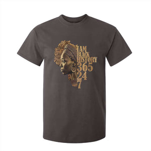 I Am Black History 365 24 7 T Shirt For Kid TS09 Dark Chocolate Print Your Wear