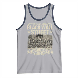 Black Wall Street Tank Top Never Forget 1906 1921 Tulsa Black History TS09 Athletic Heather Navy Print Your Wear