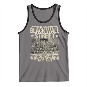 Black Wall Street Tank Top Never Forget 1906 1921 Tulsa Black History TS09 Deep Heather Black Print Your Wear