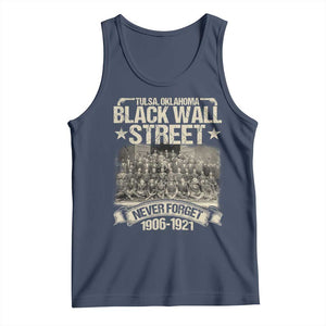 Black Wall Street Tank Top Never Forget 1906 1921 Tulsa Black History TS09 Navy Print Your Wear