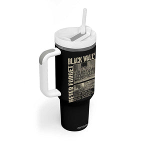 Black Wall Street Tumbler With Handle Never Forget Tulsa Black History Month TS09 Print Your Wear