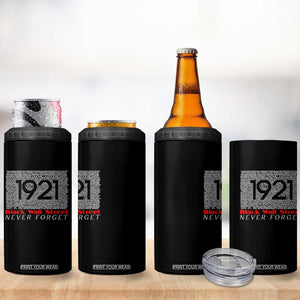 Black Wall Street 4 in 1 Can Cooler Tumbler Never Forget 1921 Greenwood Tulsa Black History TS09 Print Your Wear