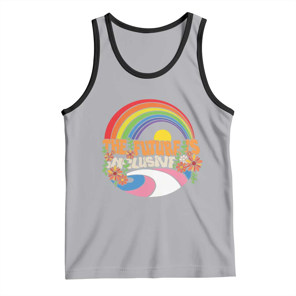 LGBT Pride Tank Top The Future Is Inclusive Rainbow TS09 Athletic Heather Black Print Your Wear