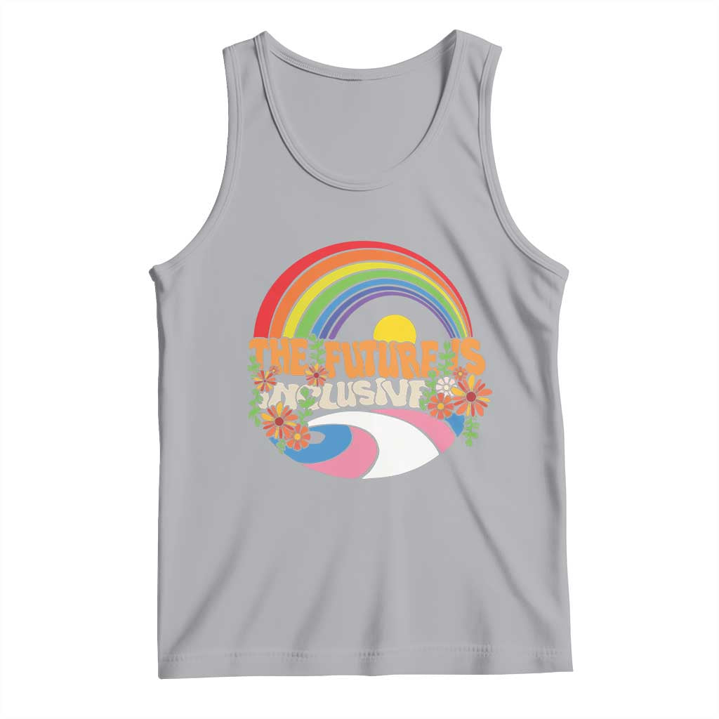 LGBT Pride Tank Top The Future Is Inclusive Rainbow TS09 Athletic Heather Print Your Wear