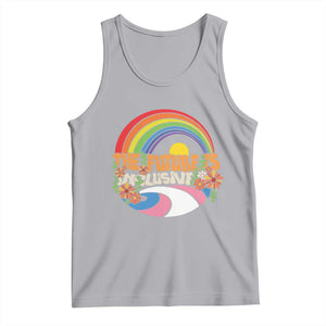 LGBT Pride Tank Top The Future Is Inclusive Rainbow TS09 Athletic Heather Print Your Wear