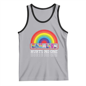 LGBTQ Ally Equality Hurts No One Tank Top TS09 Athletic Heather Black Print Your Wear