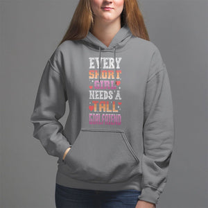 Lesbian Couple Hoodie Every Short Girl Needs A Tall Girlfriend TS09 Charcoal Printyourwear