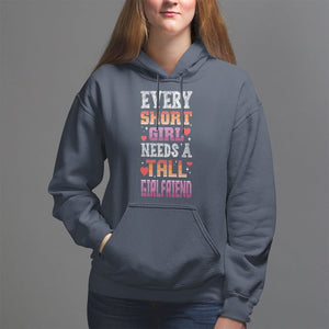 Lesbian Couple Hoodie Every Short Girl Needs A Tall Girlfriend TS09 Navy Printyourwear