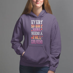 Lesbian Couple Hoodie Every Short Girl Needs A Tall Girlfriend TS09 Purple Printyourwear