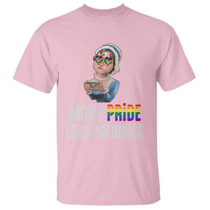 LGBT Pride T Shirt More Pride Less Prejudice Rainbow TS09 Light Pink Printyourwear