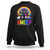 LGBT Pride Sweatshirt Jesus Loves All His Sheep Lesbian Gay Bisexual Transgender Black White TS09 Black Printyourwear