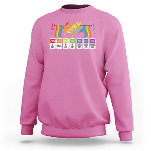 Funny Gay Agenda Weekly Schedule Pride LGBT Pride Sweatshirt TS09 Azalea Printyourwear