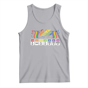 Funny Gay Agenda Tank Top Weekly Schedule Pride LGBT Pride TS09 Athletic Heather Print Your Wear