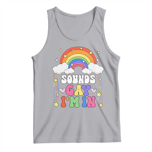 LGBT Pride Tank Top Sound Gay I'm In Rainbow TS09 Athletic Heather Print Your Wear