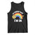 LGBT Cat Lover Tank Top Sound Gay I'm In Funny Rainbow Cat TS09 Black Print Your Wear