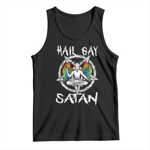 Hail Gay Satan Tank Top Goth Baphomet Devil LGBT Pride TS09 Black Print Your Wear