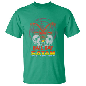 Hail Gay Satan T Shirt Skull Goth Baphomet Devil LGBT Pride TS09 Irish Green Printyourwear