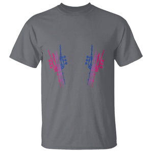 Pansexual Pride T Shirt Skeleton Rock Hand LGBTQ Pans Flag TS09 Charcoal Printyourwear