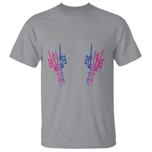 Pansexual Pride T Shirt Skeleton Rock Hand LGBTQ Pans Flag TS09 Sport Gray Printyourwear