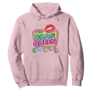Drag Queen Hoodie I Love Drag Queen Bingo Fan LGBTQ TS09 Light Pink Print Your Wear