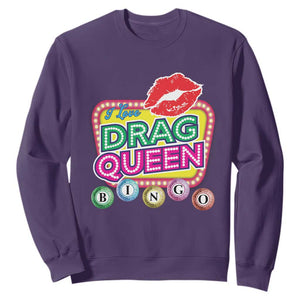 Drag Queen Sweatshirt I Love Drag Queen Bingo Fan LGBTQ TS09 Purple Print Your Wear