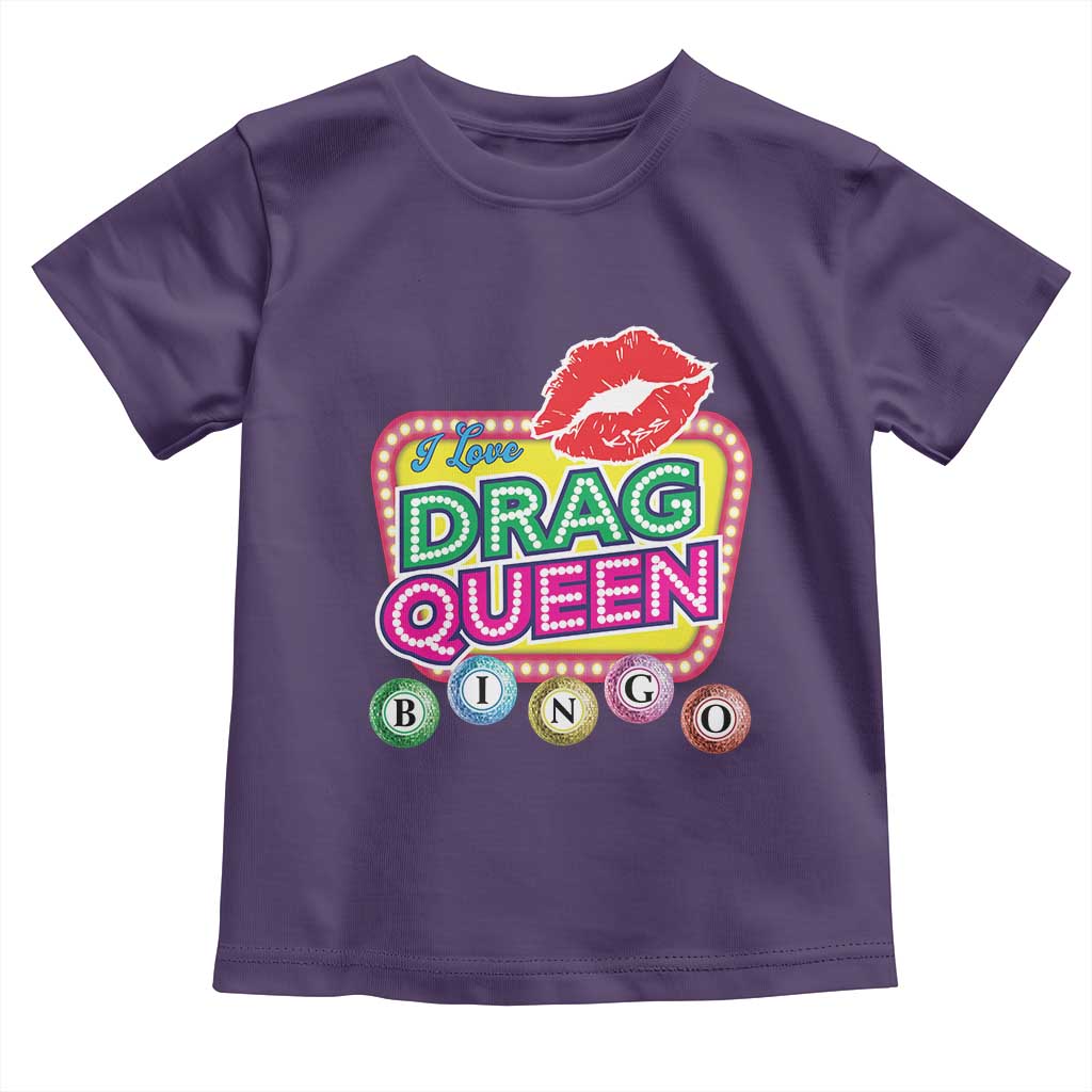 Drag Queen Toddler T Shirt I Love Drag Queen Bingo Fan LGBTQ TS09 Purple Print Your Wear