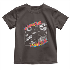 Funny Neurodiversity Toddler T Shirt Neurodiverse Brain Universe Autism ADHD TS09 Dark Chocolate Print Your Wear
