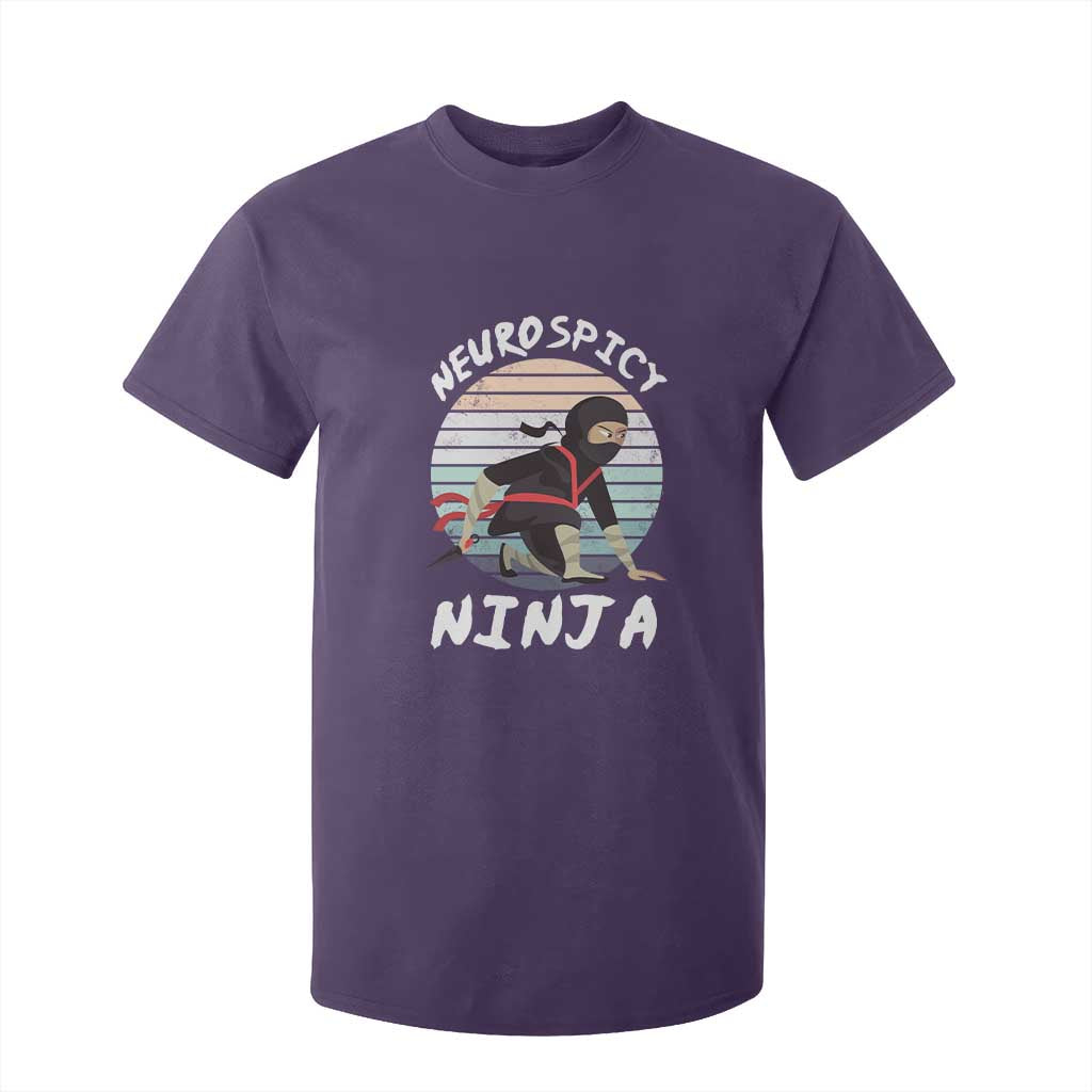 Neurodiversity T Shirt For Kid Neurospicy Ninja Autism ADHD ASD TS09 Purple Printyourwear