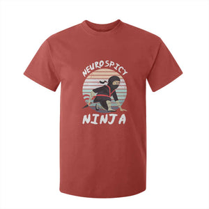 Neurodiversity T Shirt For Kid Neurospicy Ninja Autism ADHD ASD TS09 Red Printyourwear