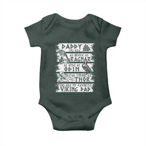 Viking Dad Baby Onesie As Brave As Ragnar As Wise As Odin As Strong As Thor TS09 Print Your Wear