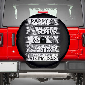 Viking Dad Spare Tire Cover As Brave As Ragnar As Wise As Odin As Strong As Thor TS09 Black Print Your Wear